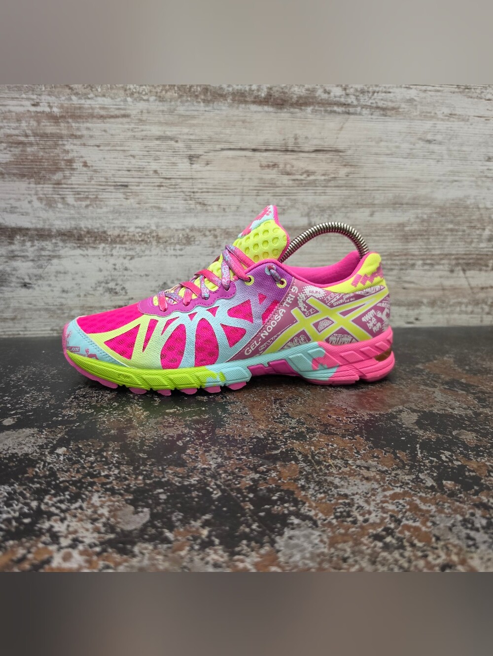 Womens Asics Gel Noosa Tri 9 Running Shoes Sz 8 Used VGC T458Q
